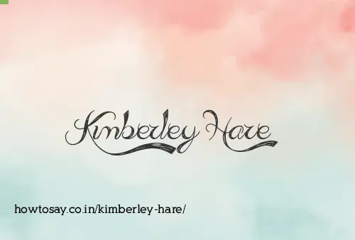 Kimberley Hare