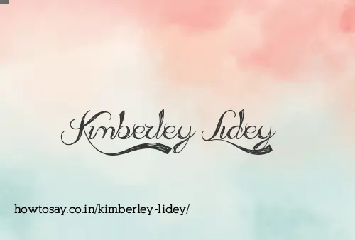 Kimberley Lidey
