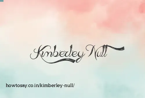 Kimberley Null