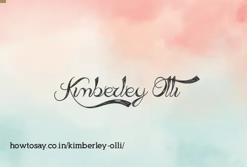 Kimberley Olli