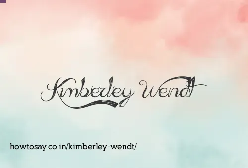 Kimberley Wendt