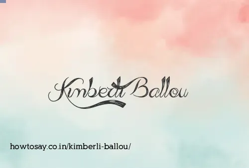 Kimberli Ballou