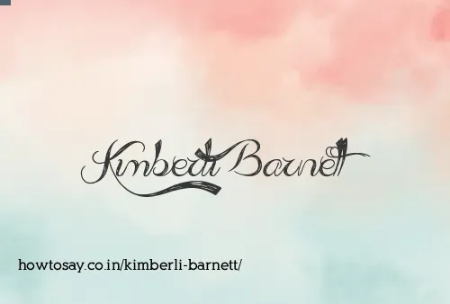 Kimberli Barnett