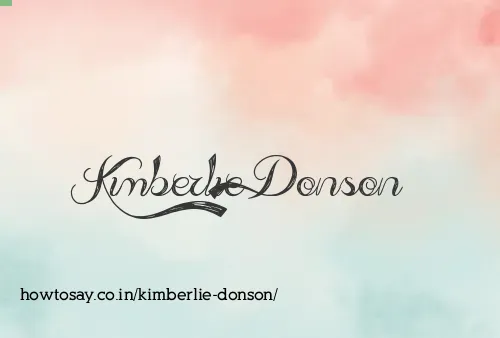 Kimberlie Donson