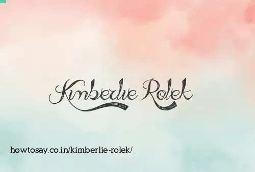 Kimberlie Rolek