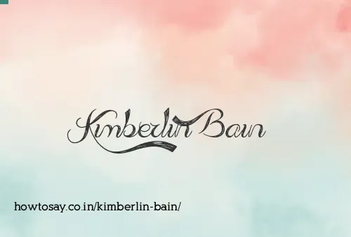 Kimberlin Bain