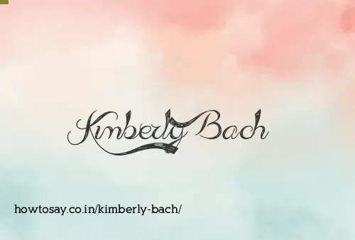 Kimberly Bach