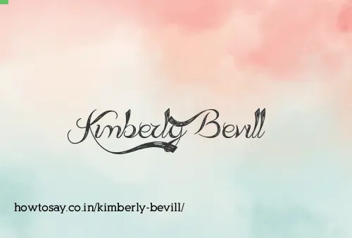 Kimberly Bevill