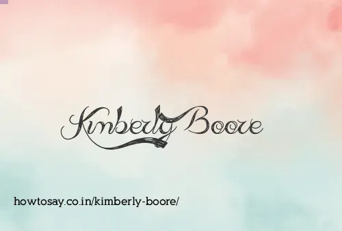 Kimberly Boore