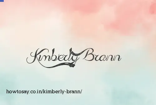 Kimberly Brann