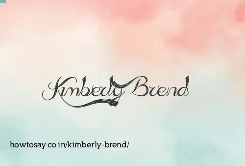 Kimberly Brend