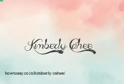 Kimberly Cahee