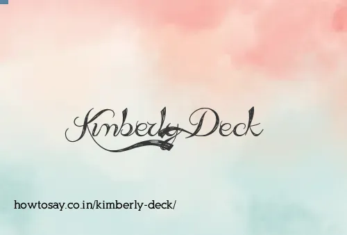 Kimberly Deck