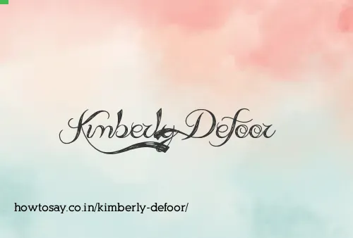 Kimberly Defoor