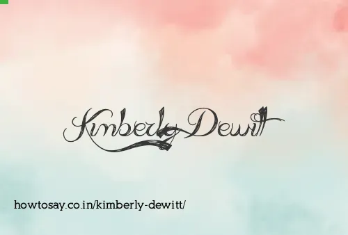 Kimberly Dewitt