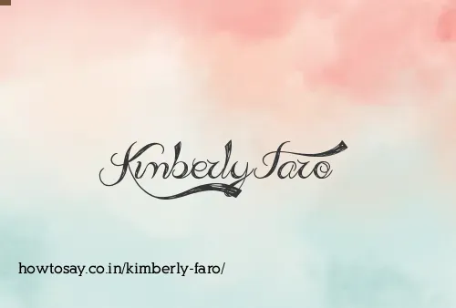 Kimberly Faro