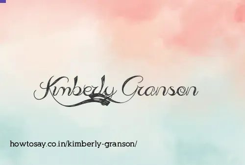 Kimberly Granson
