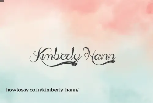 Kimberly Hann