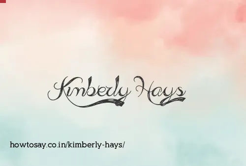 Kimberly Hays
