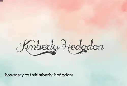 Kimberly Hodgdon