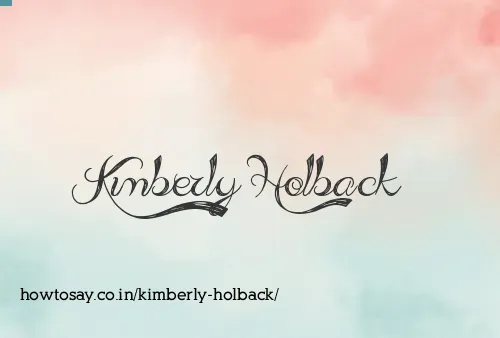 Kimberly Holback