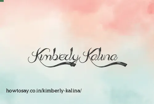 Kimberly Kalina