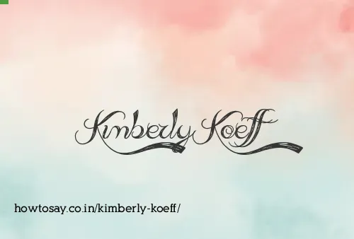Kimberly Koeff