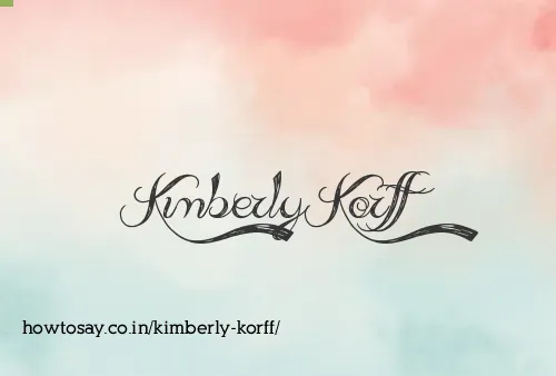 Kimberly Korff