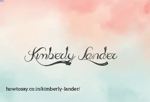 Kimberly Lander