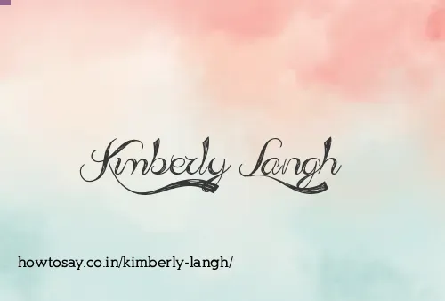 Kimberly Langh
