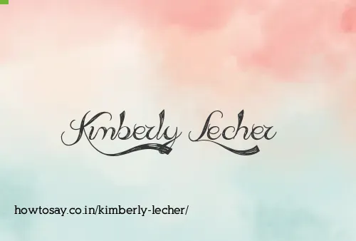 Kimberly Lecher