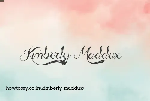 Kimberly Maddux