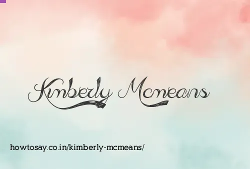 Kimberly Mcmeans
