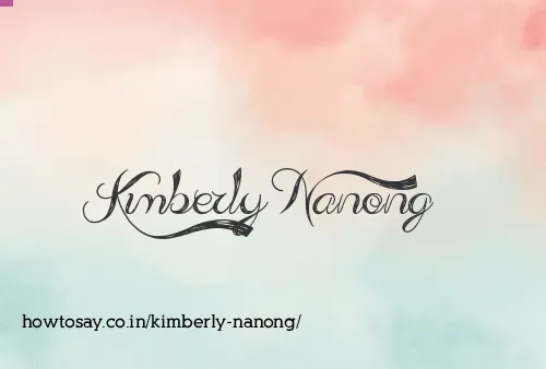 Kimberly Nanong