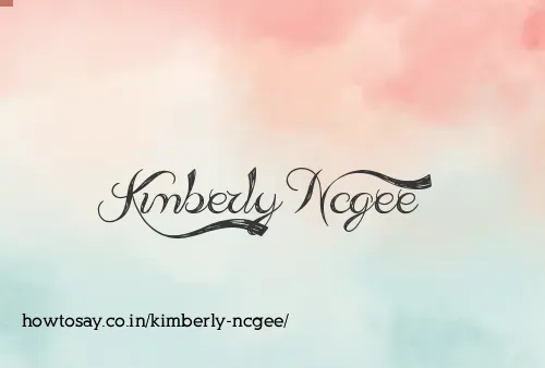 Kimberly Ncgee
