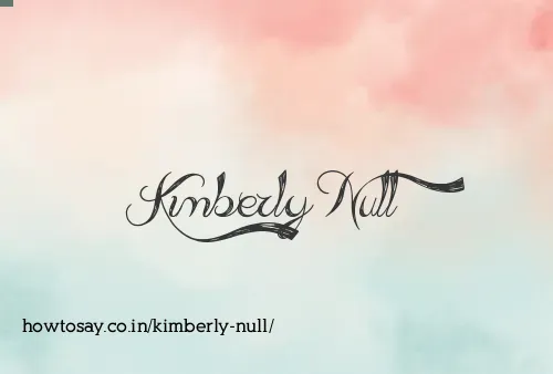 Kimberly Null