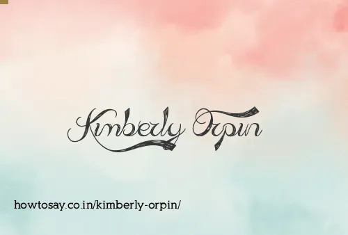 Kimberly Orpin