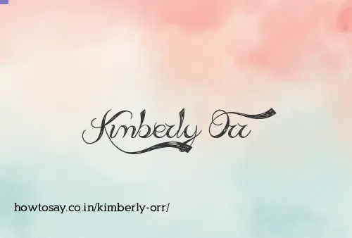 Kimberly Orr