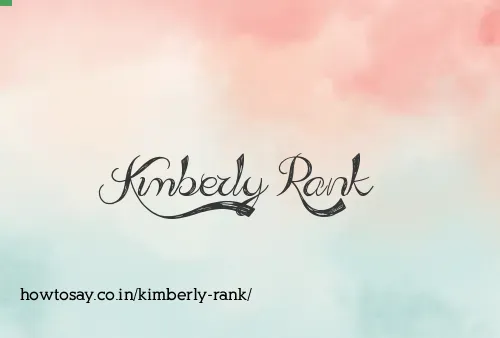 Kimberly Rank