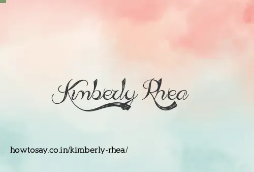 Kimberly Rhea