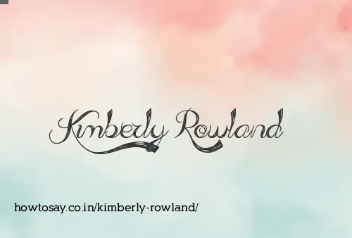 Kimberly Rowland