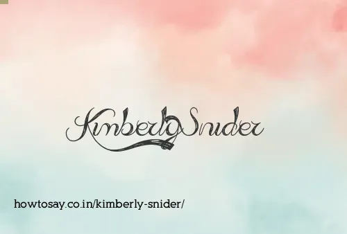 Kimberly Snider