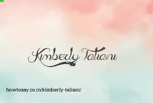 Kimberly Taliani