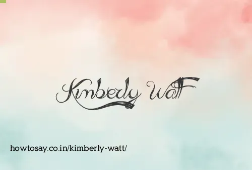 Kimberly Watt