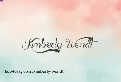 Kimberly Wendt