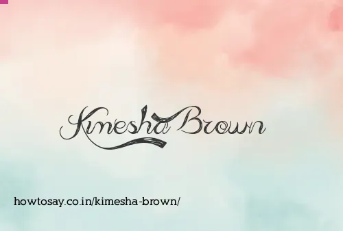 Kimesha Brown