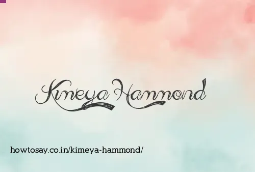 Kimeya Hammond