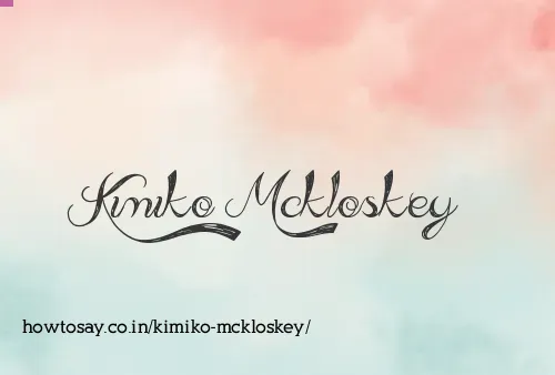 Kimiko Mckloskey