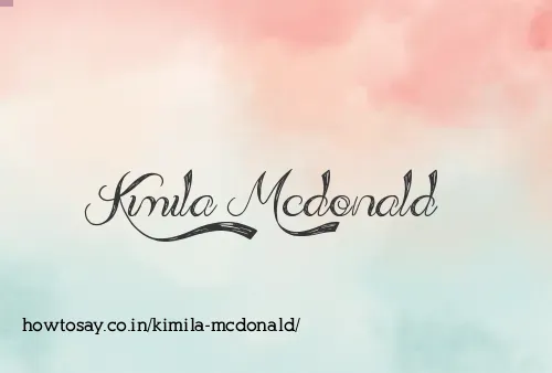 Kimila Mcdonald