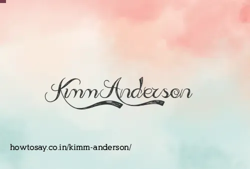 Kimm Anderson